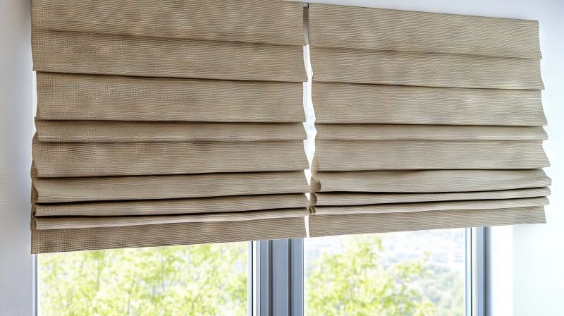 Roman Shades Installation detail